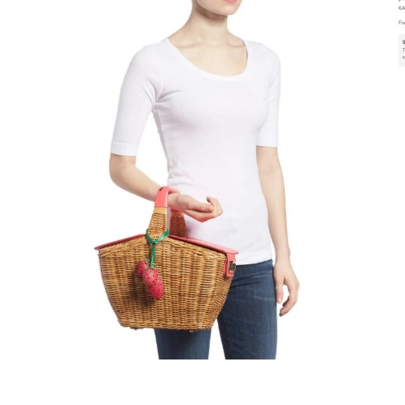 kate spade picnic perfect 3D wicker picnic basket - Picture 4 of 11